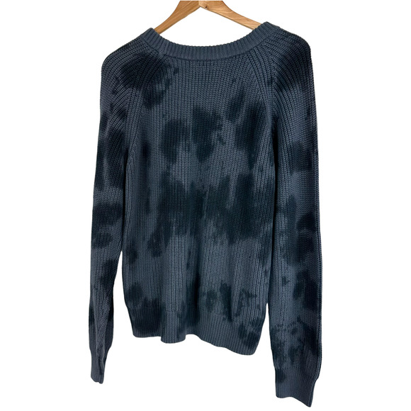 Rails NWT Venus Sweater Iron Black Tie Dye Size M Heavy Rib Knit Cashmere Blend - Picture 4 of 11